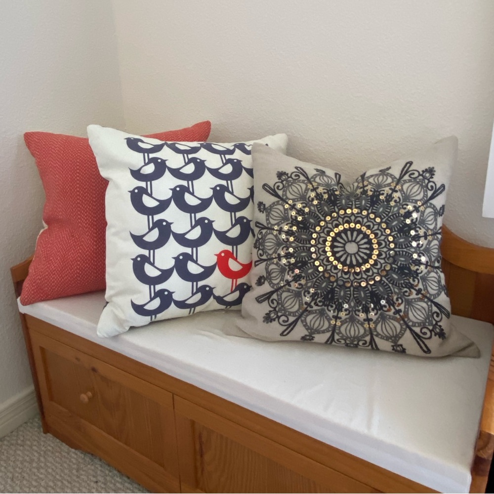 Target throw pillows x3